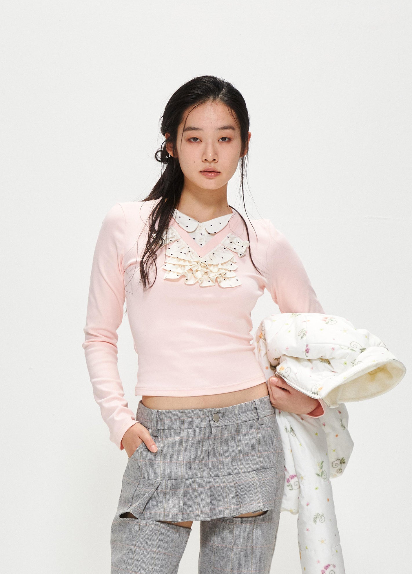 Creative doll-skirt top