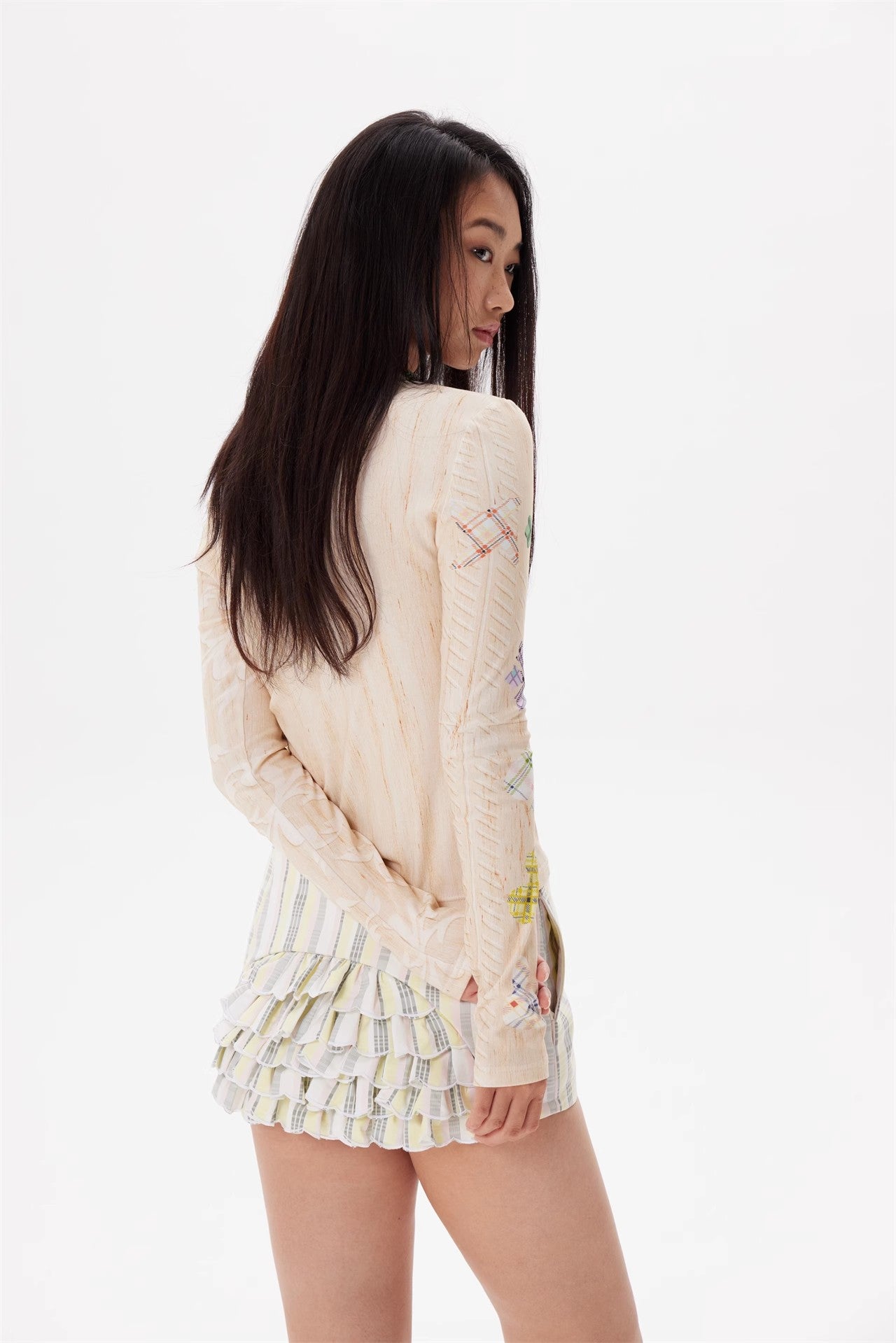 Wooden carving patterns Long Sleeve T-shir